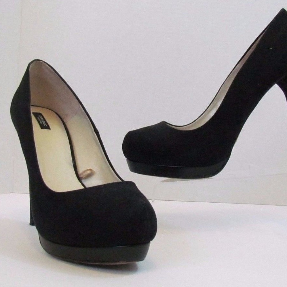 Zara Collection Basic Black Suede Stiletto - image 2